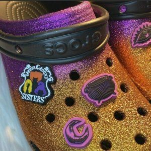 Disney Hocus Pocus Glitter Clogs For Adults by Crocs Halloween M 7 / W 9